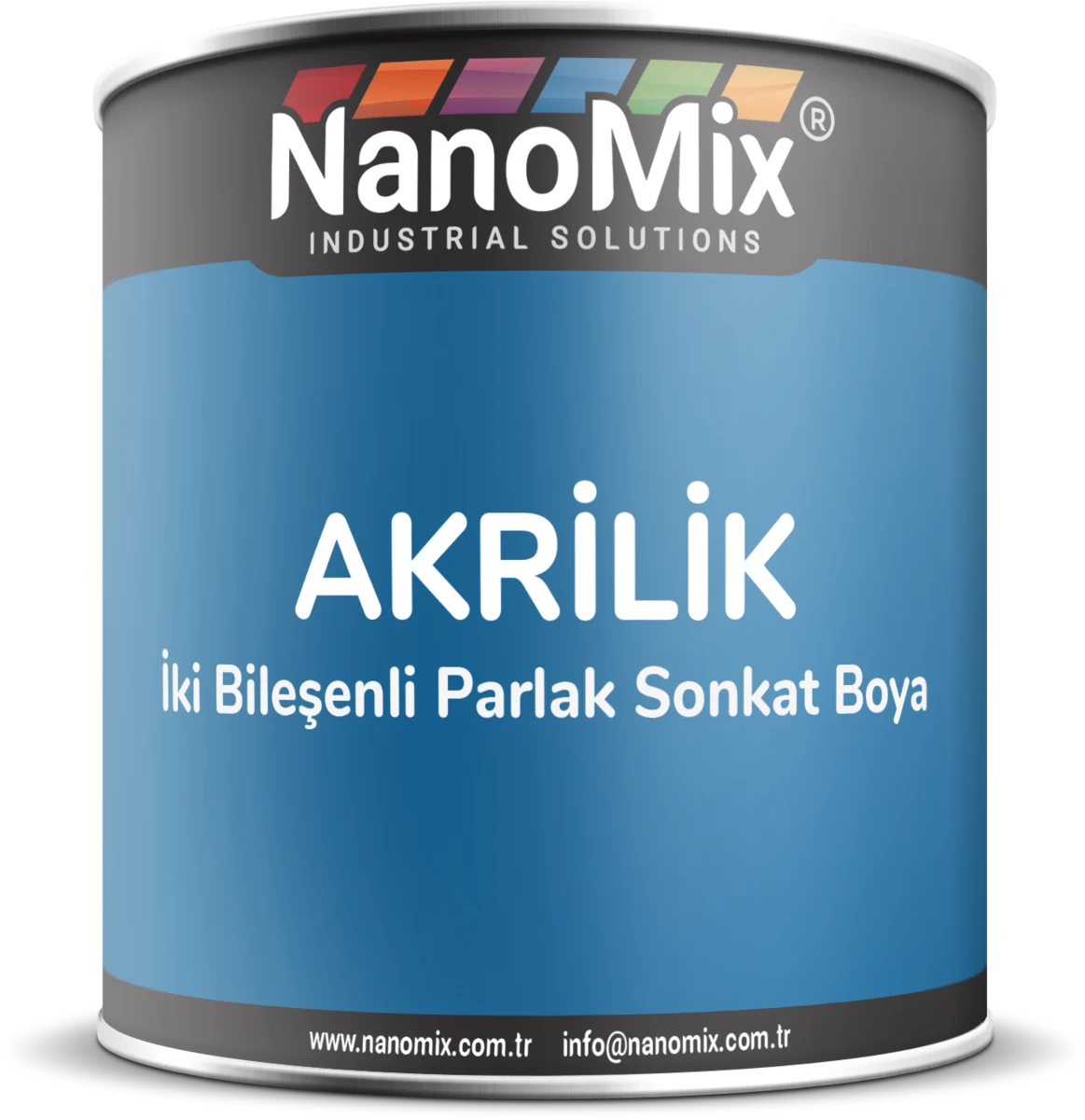 Nanomix Akrilik İki Bileşenli Parlak Sonkat Boya ürün ambalajı