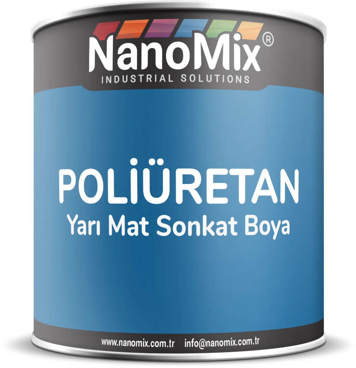 Nanomix Poliüretan Yarı Mat Sonkat Boya ürün ambalajı